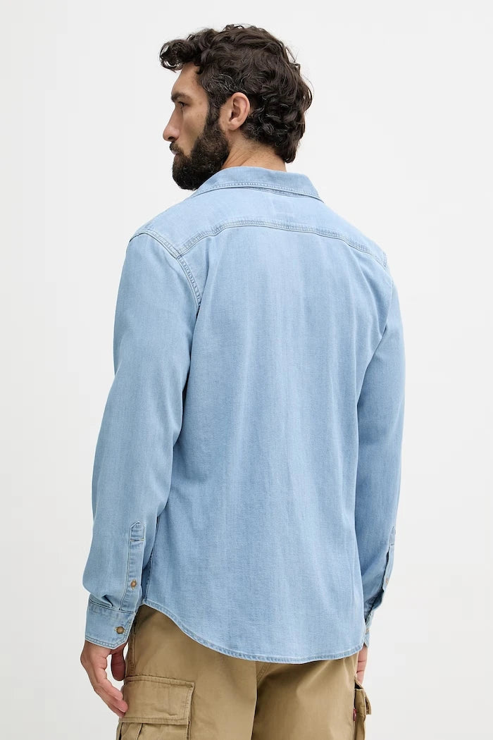 Levi's риза мъжка от деним LS BATTERY HM SHIRT SLIM