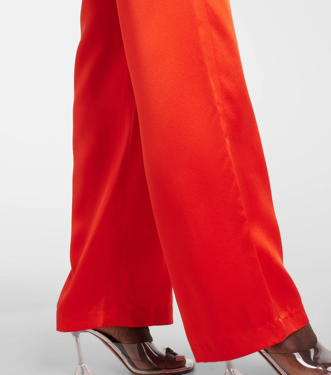 The Sei - High-rise silk satin wide-leg pants