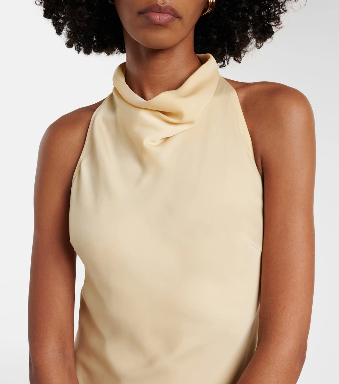 Rotate - Halterneck satin gown