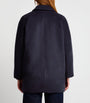Max Mara Blue Wool-Cashmere Short 101801 Icon Coat