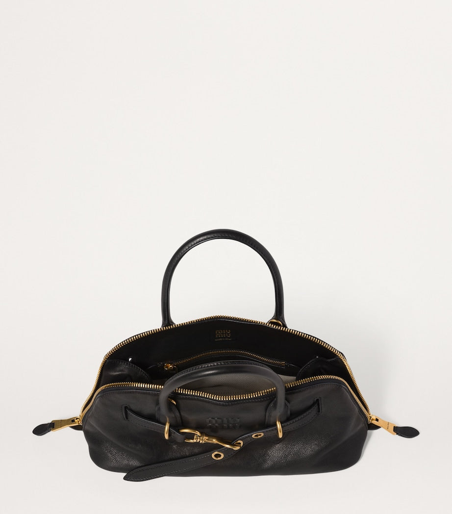 Black Aventure Top-Handle Bag