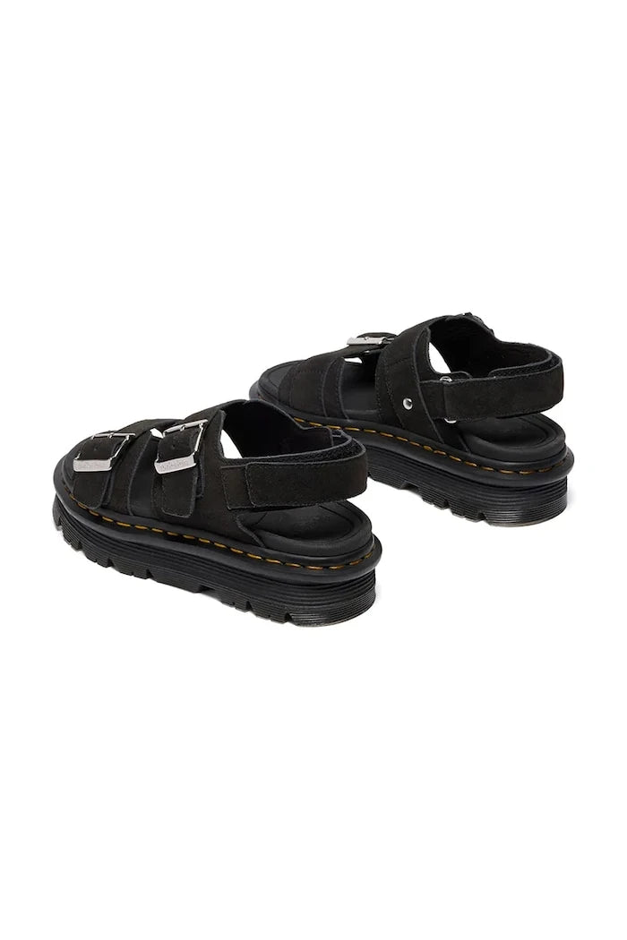 Dr. Martens platform kadın süet sandalet ayakkabısı ZebZag Sandal