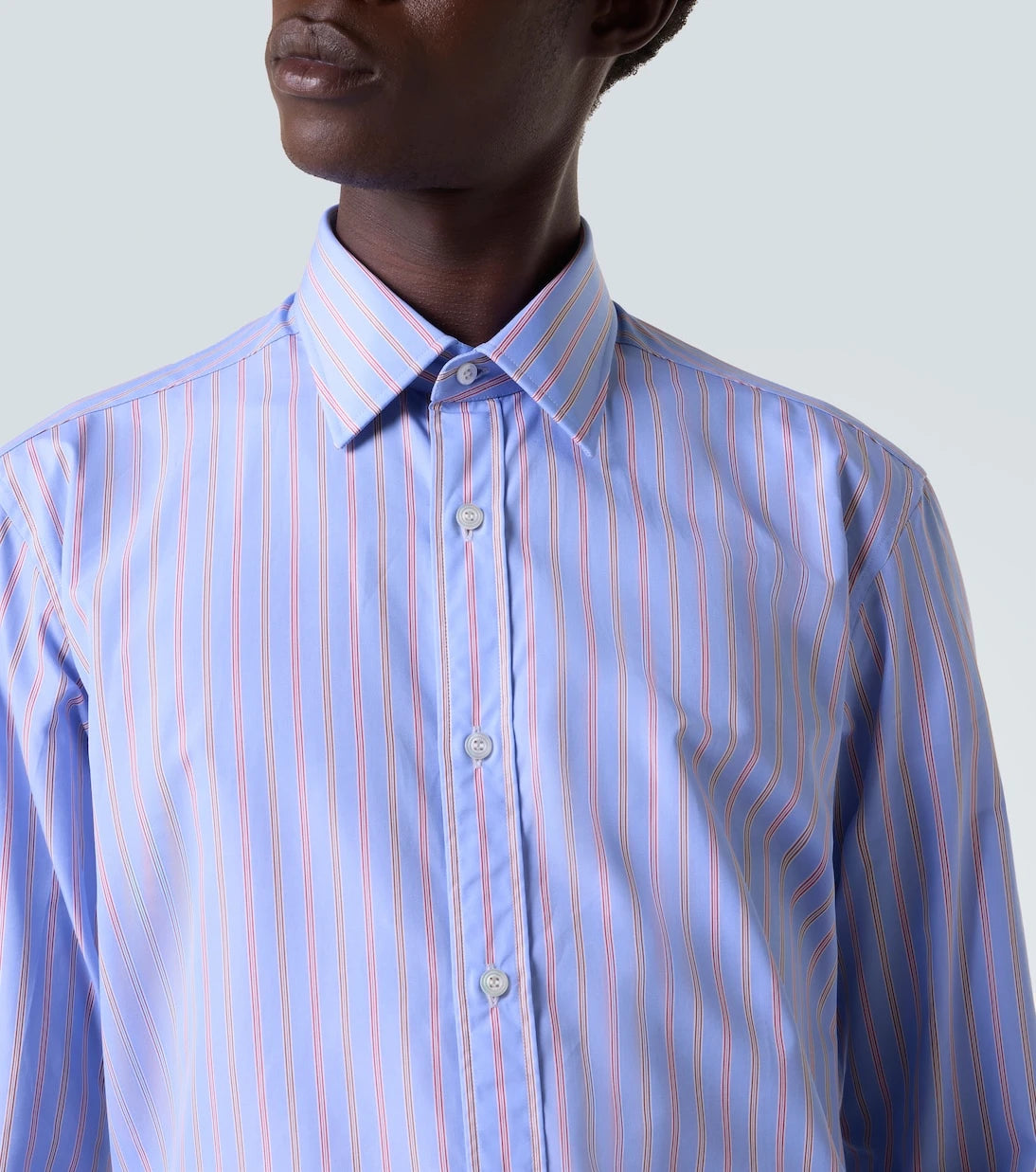 Charvet - Striped cotton poplin shirt
