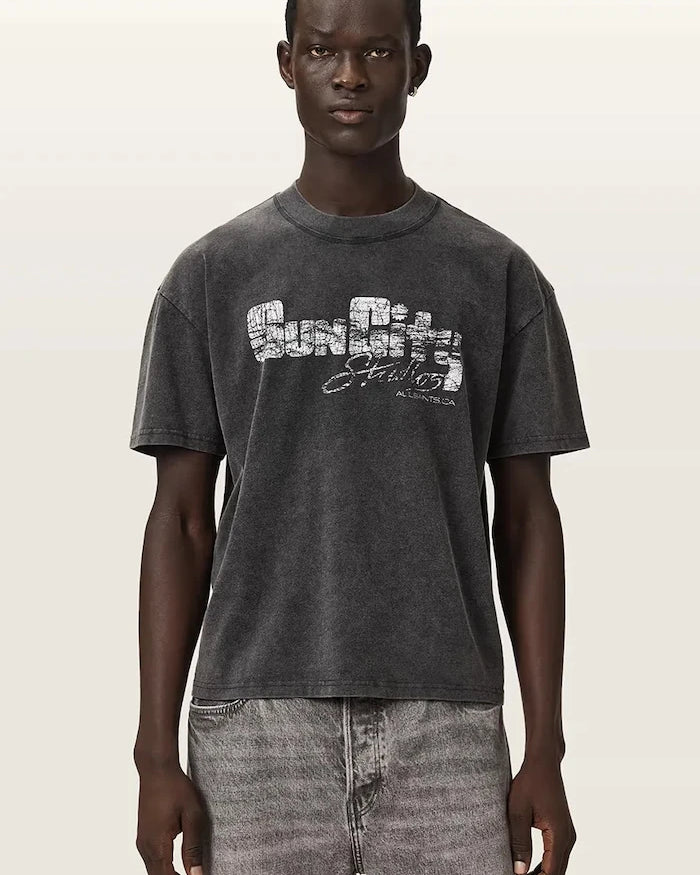 AllSaints тениска basic мъжка от памук SUN