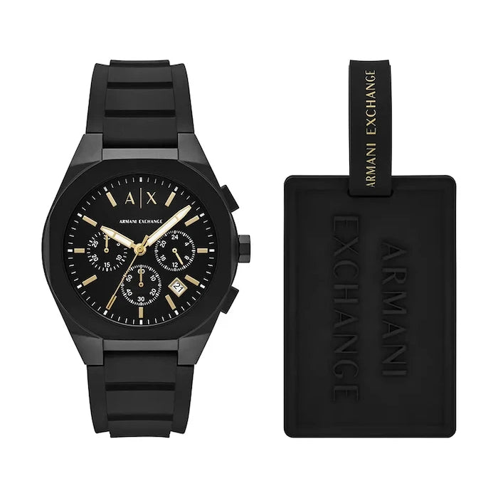 Часовник и етикет за багаж Armani Exchange RAFAEL