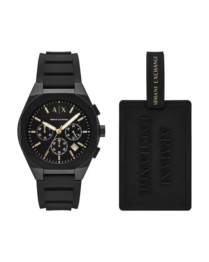 Часовник и етикет за багаж Armani Exchange RAFAEL