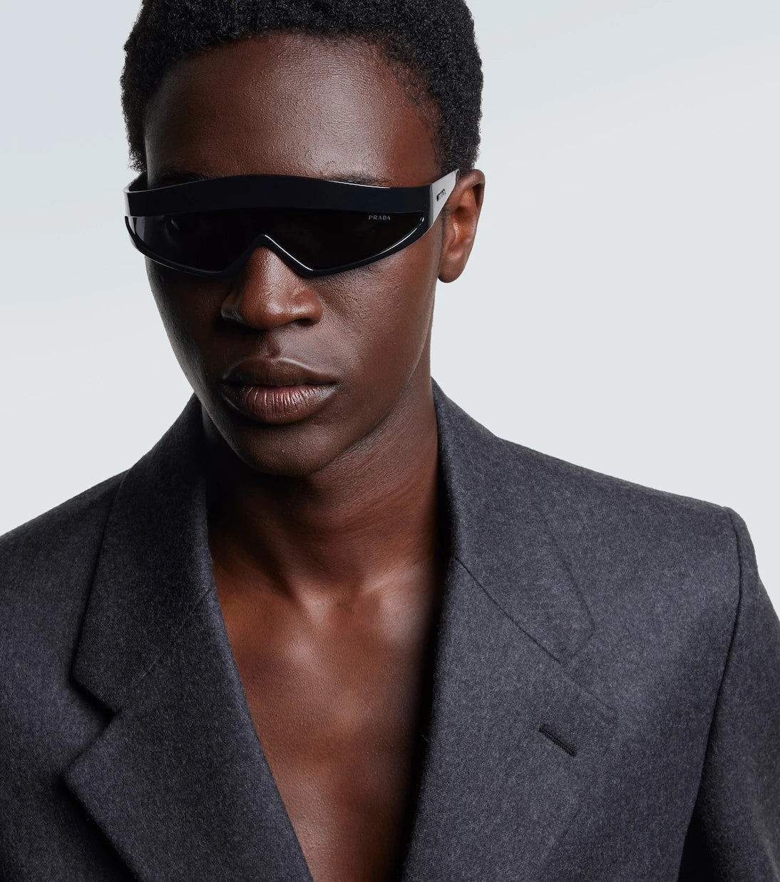 Prada - Logo shield sunglasses