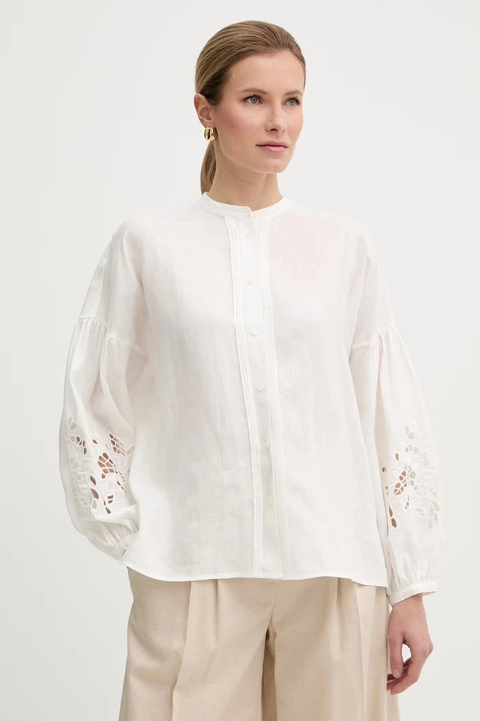 Weekend Max Mara риза дамска от лен ESTRO