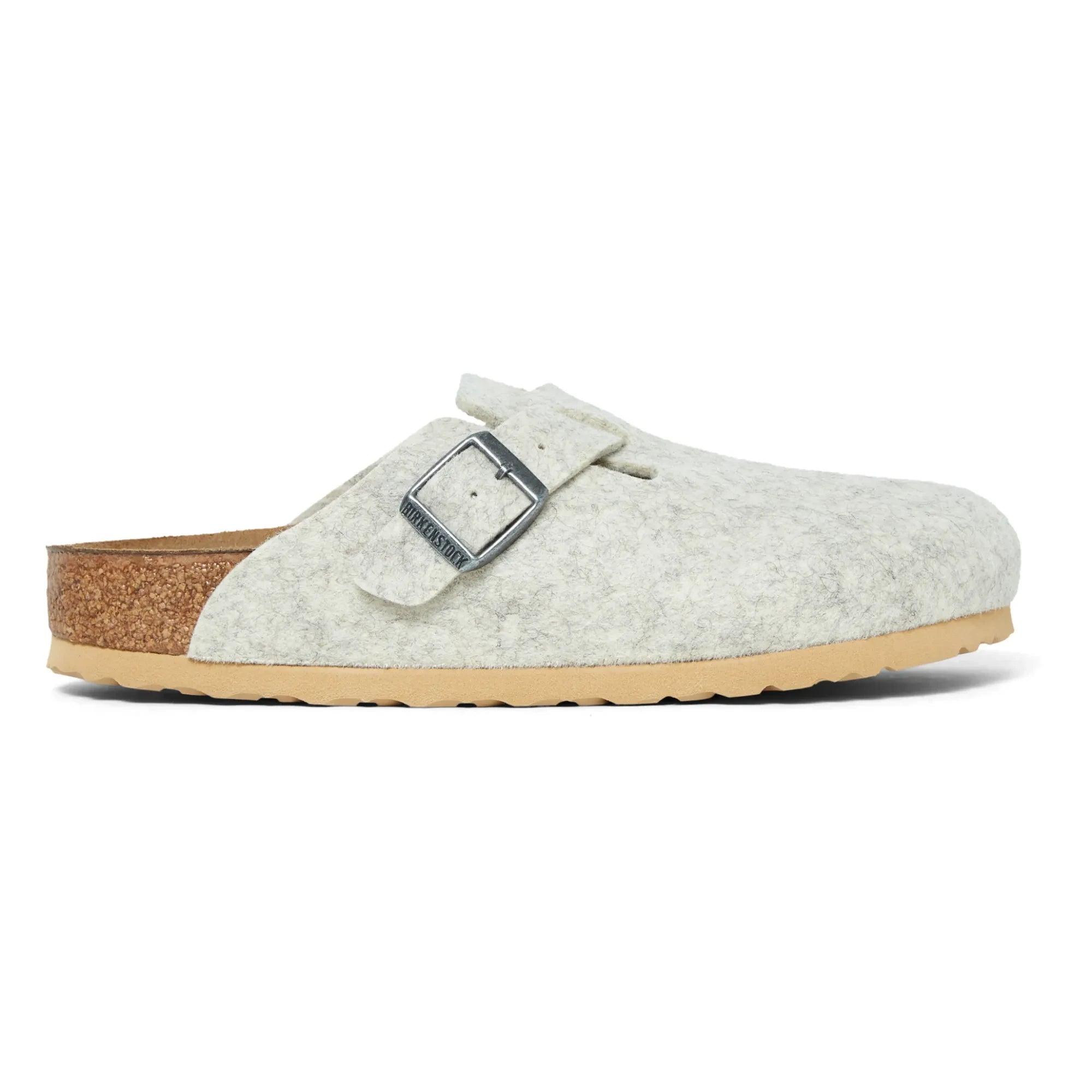 BIRKENSTOCK - Boston Wool Slip-Ons - Narrow Fit | Off white