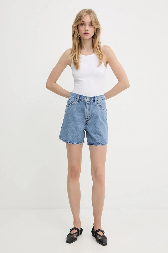 Levi's kadın denim kısa şort CINCH MID-THIGH