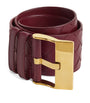 Red Large Calfskin Intrecciato Watch Belt