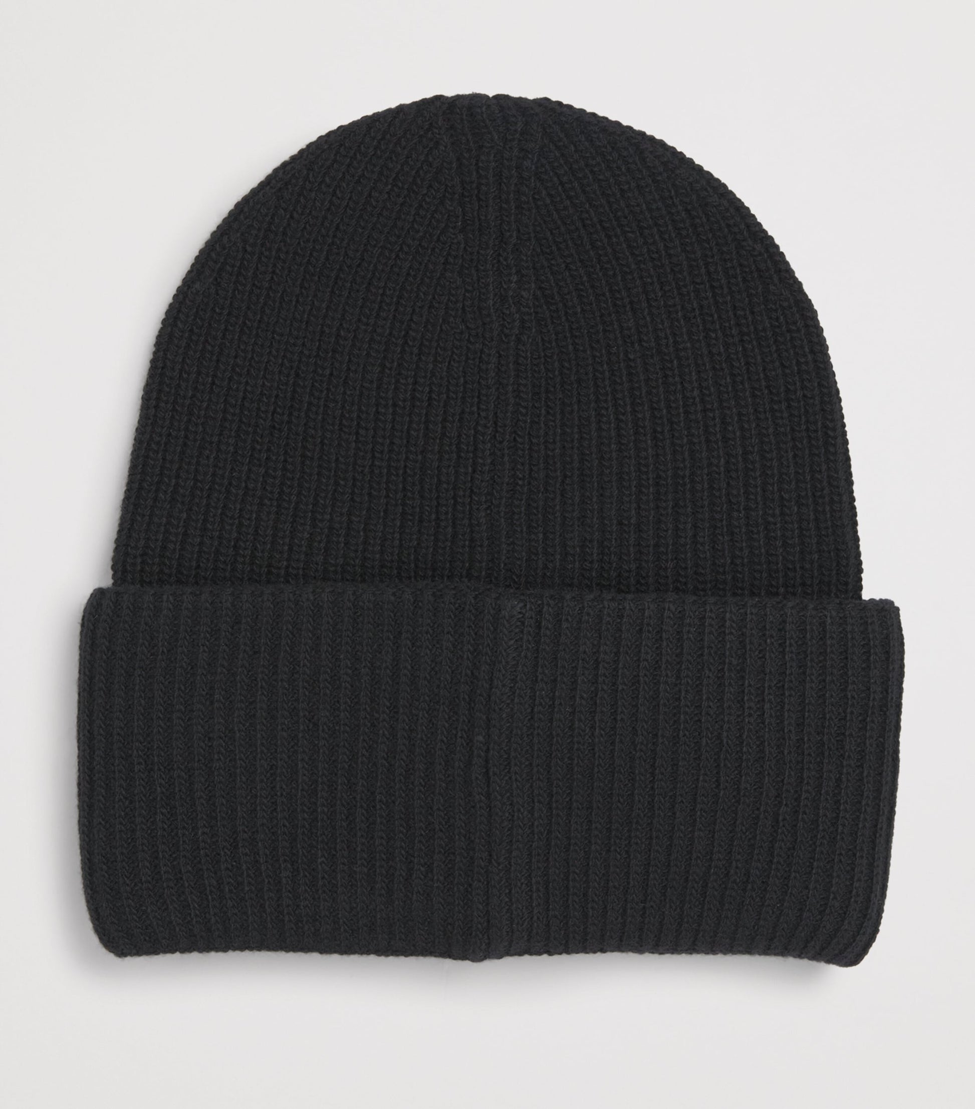 Virgin Wool Ribbed Beanie