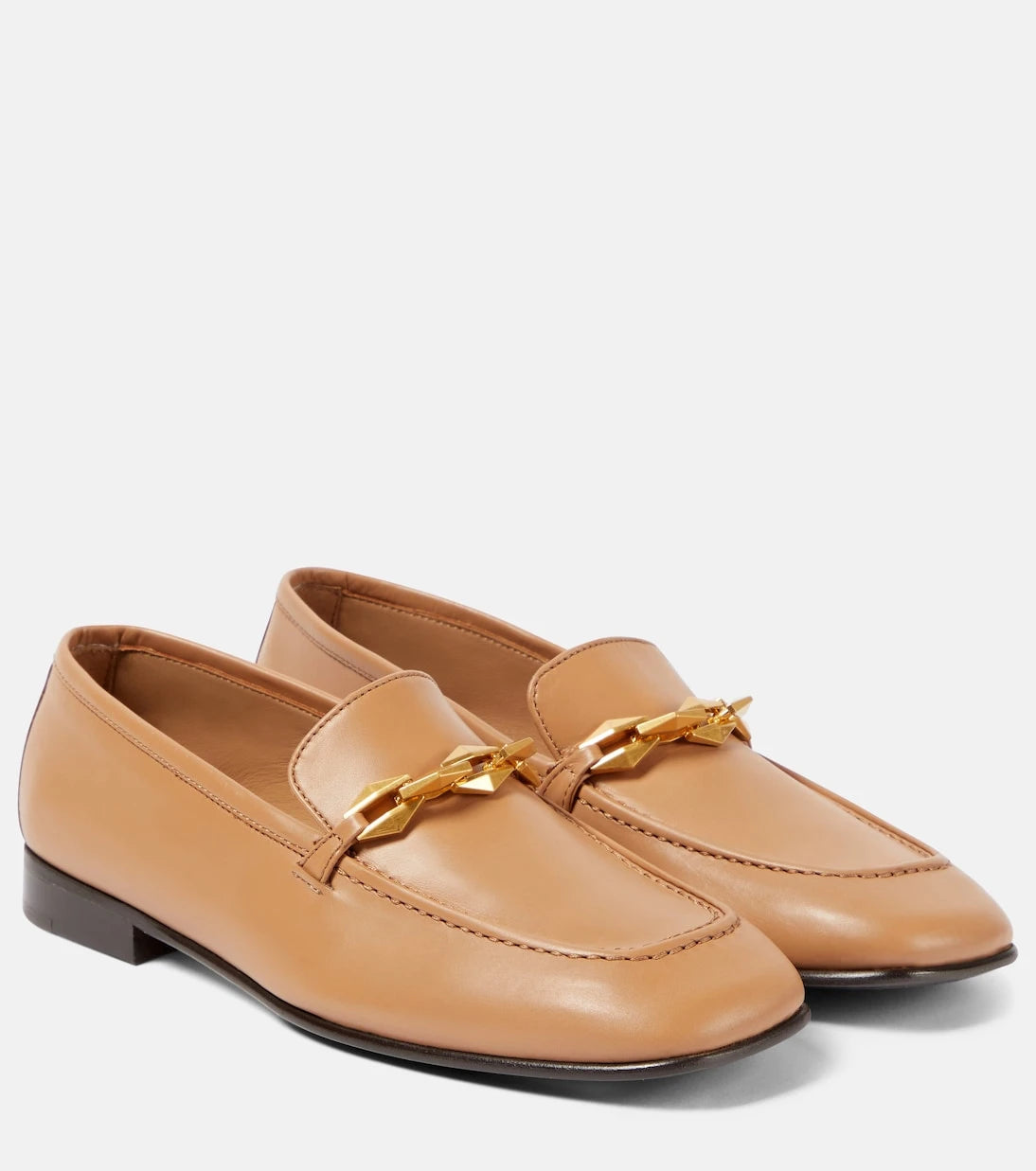 Jimmy Choo - Diamond Tilda leather loafers