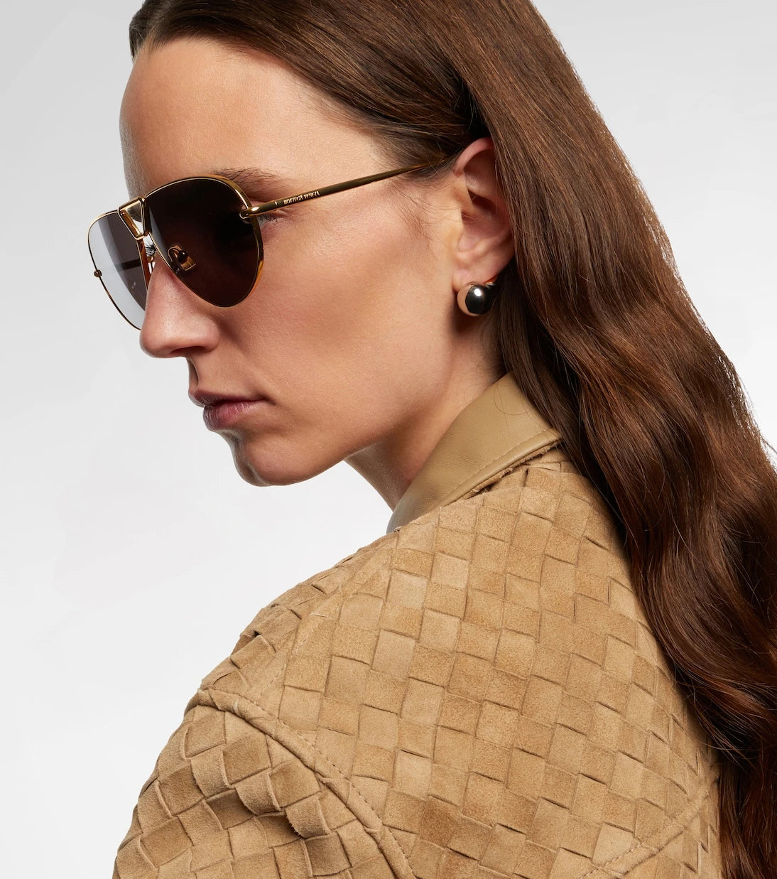 Bottega Veneta - نظارات أفياتور دروب الشمسية