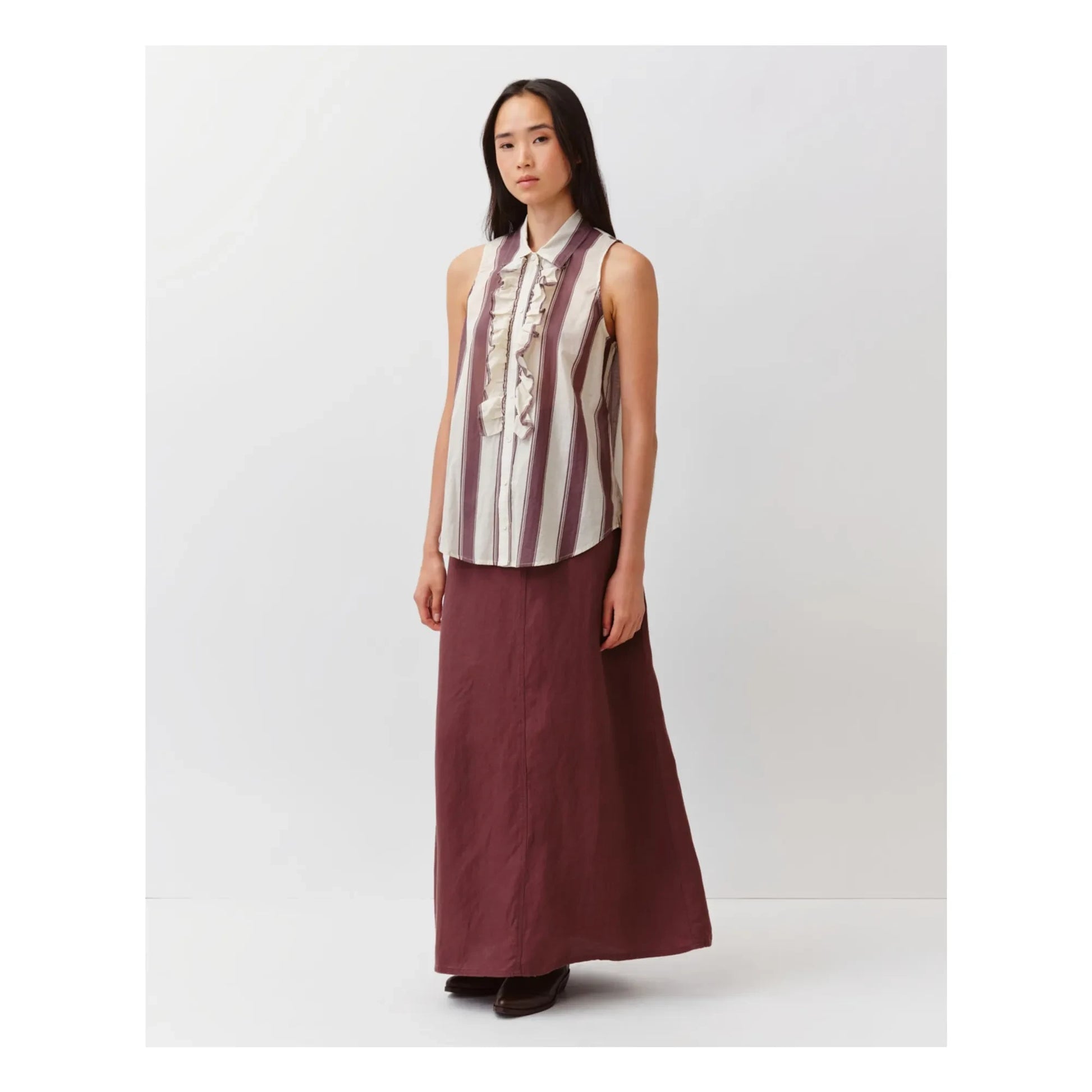 Diega - Cheka Stripes Shirt | Ecru