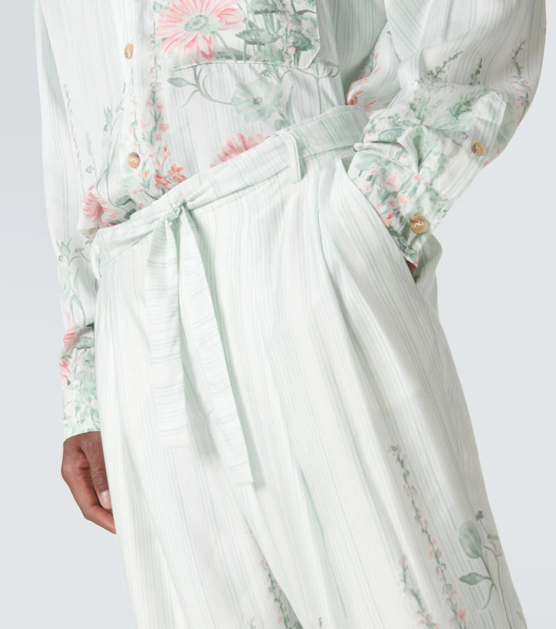 King & Tuckfield - Grant floral wide-leg pants