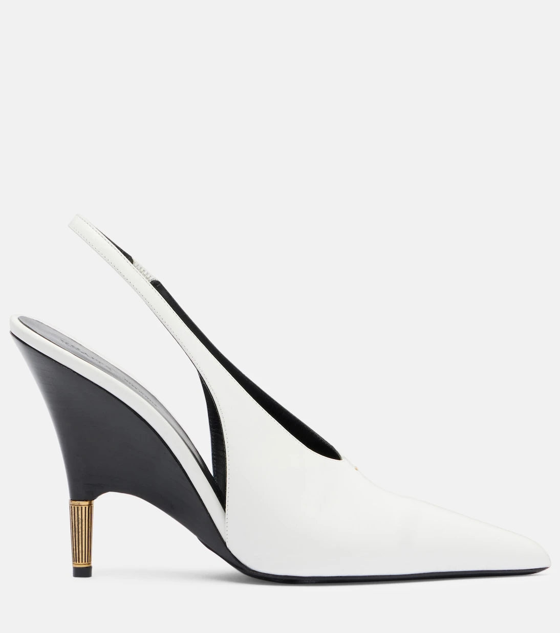 Khaite - Bella 100 leather slingback pumps