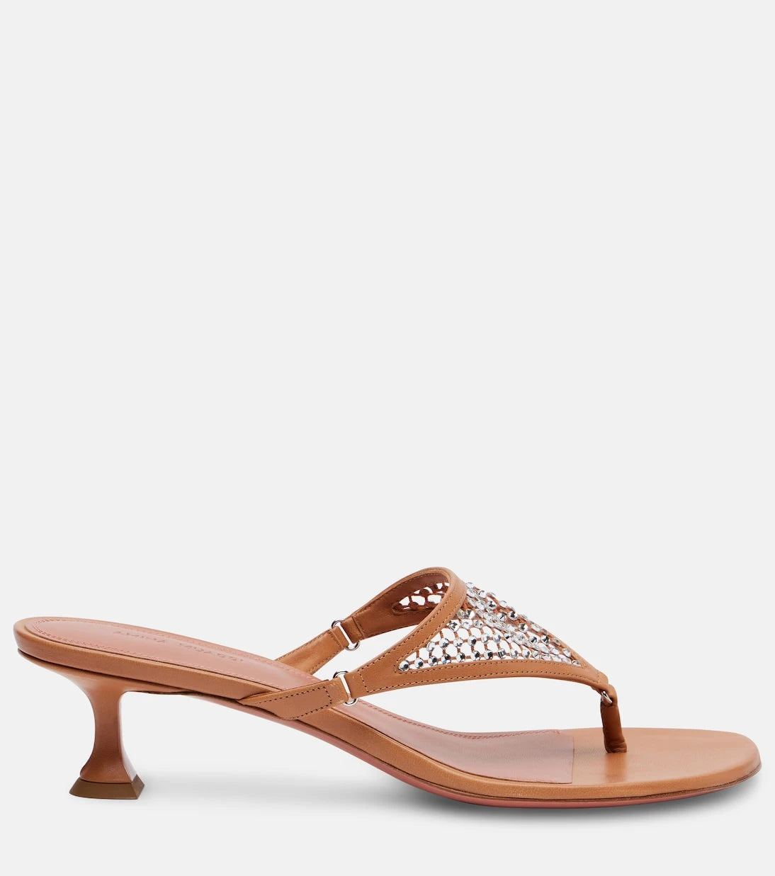 Amina Muaddi - Cameron 45 embellished thong sandals