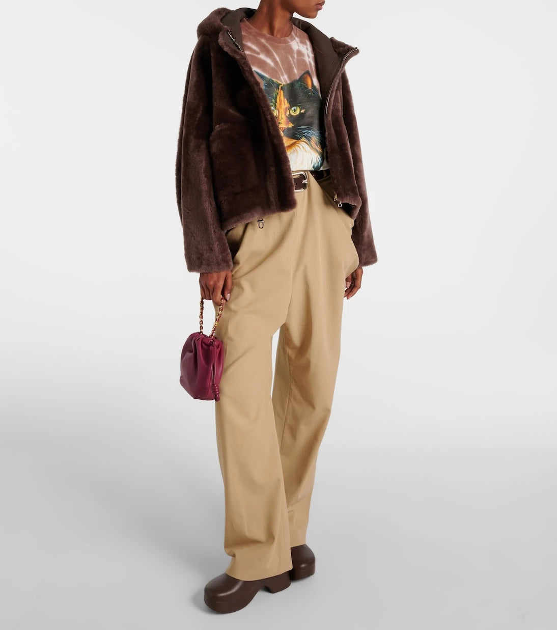Blancha - Cropped shearling jacket