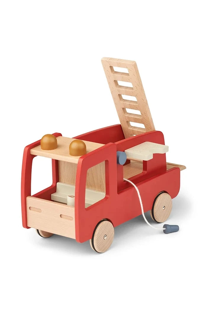 Детска дървена играчка Liewood Eigil Fire Truck