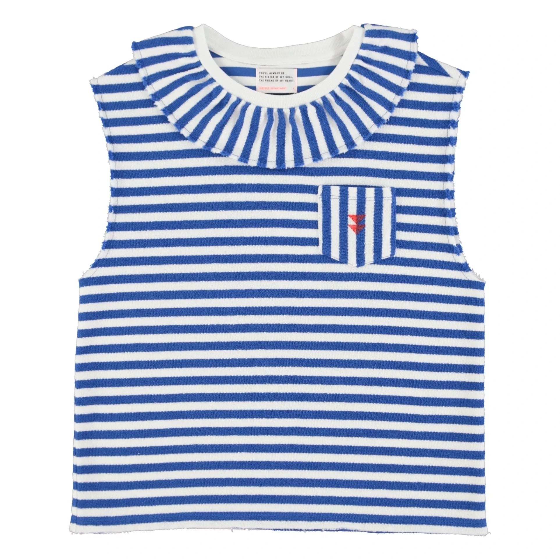 Sisters Department - Mathilde tank top Organic cotton stripes | Blue