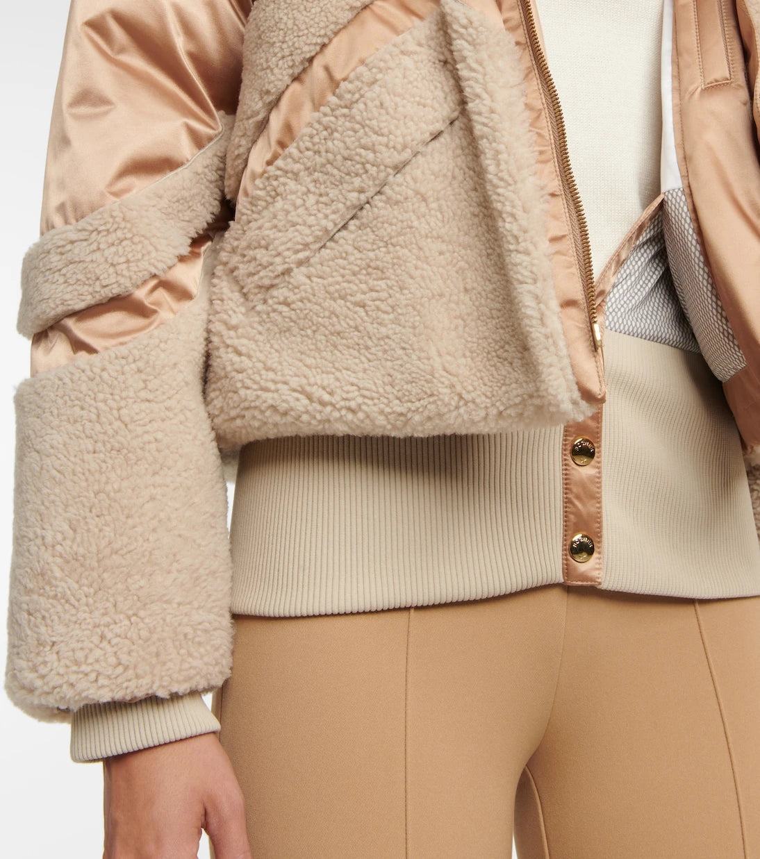 Bogner - Milia shearling-paneled down ski jacket