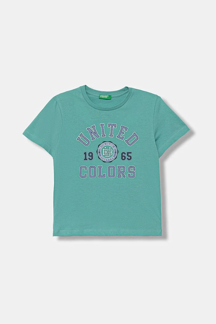 United Colors of Benetton pamuklu çocuk tişörtü
