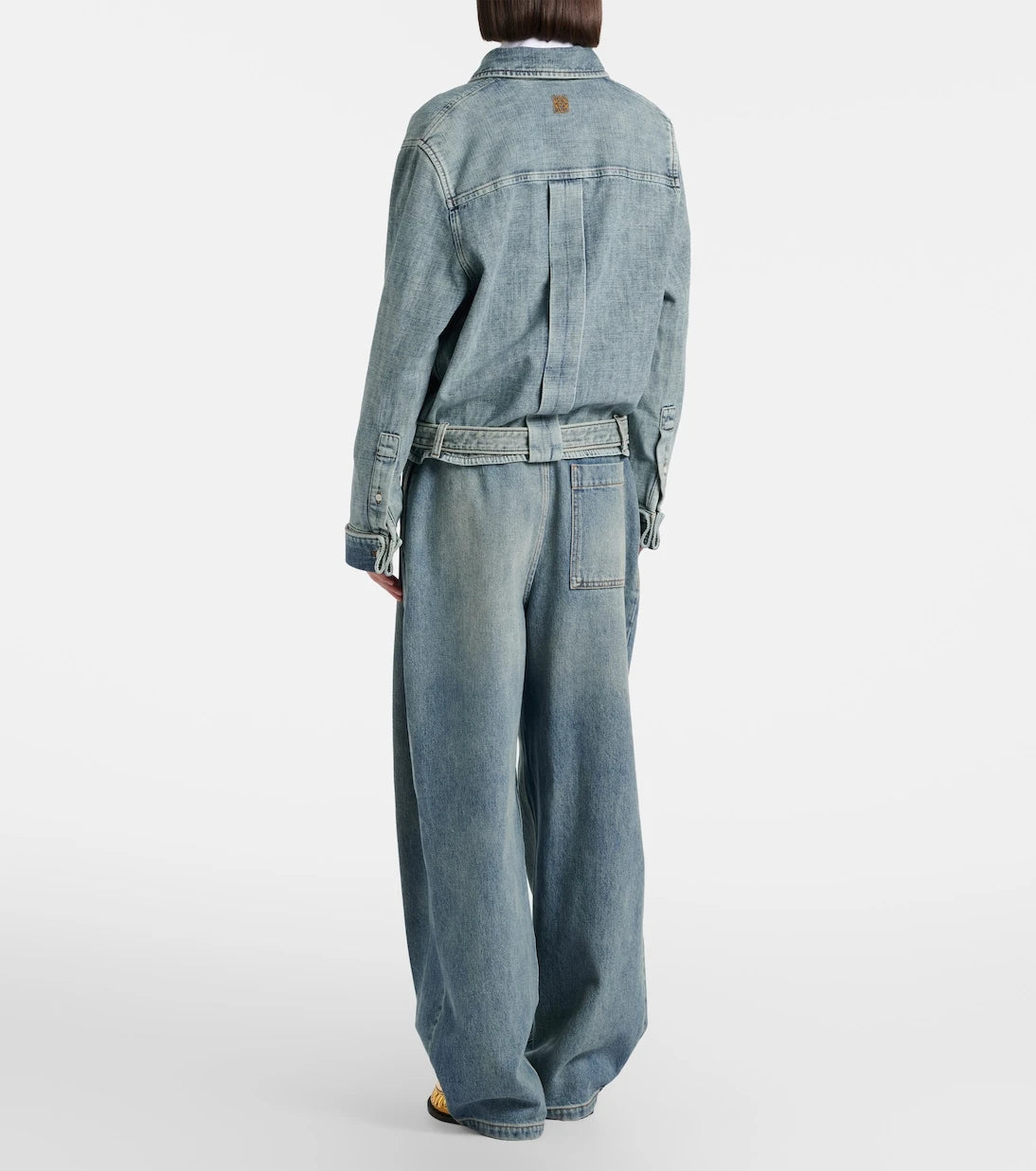 Loewe - Pleated wide-leg jeans