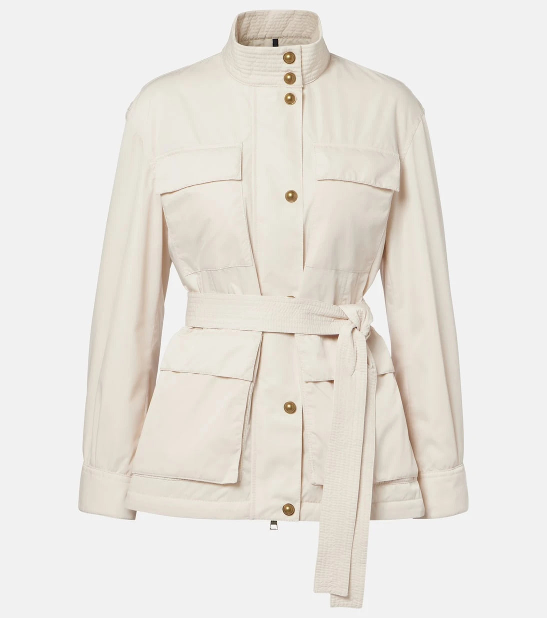 Moncler - Maitake leather-trimmed jacket