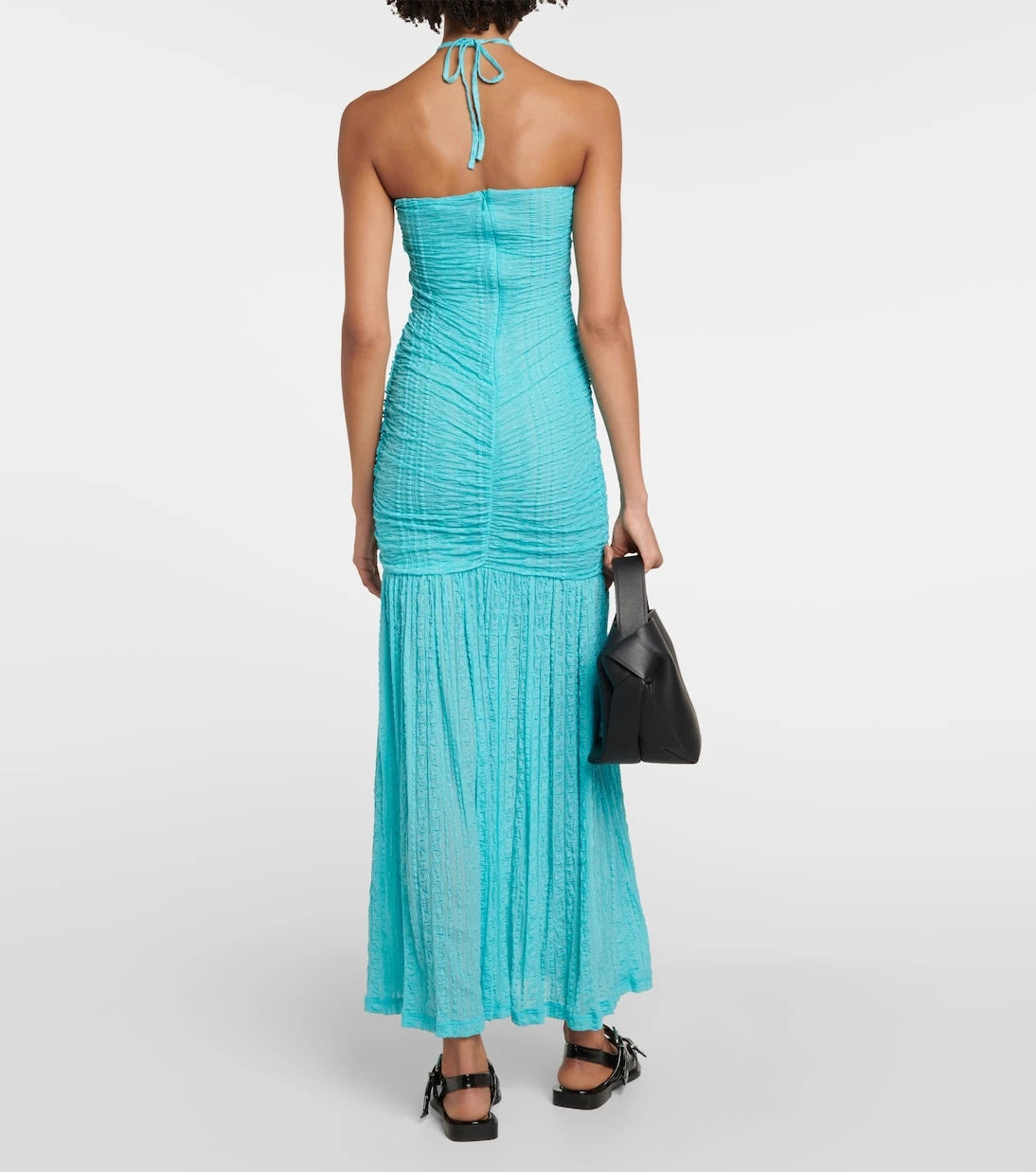 Ganni - Halterneck maxi dress
