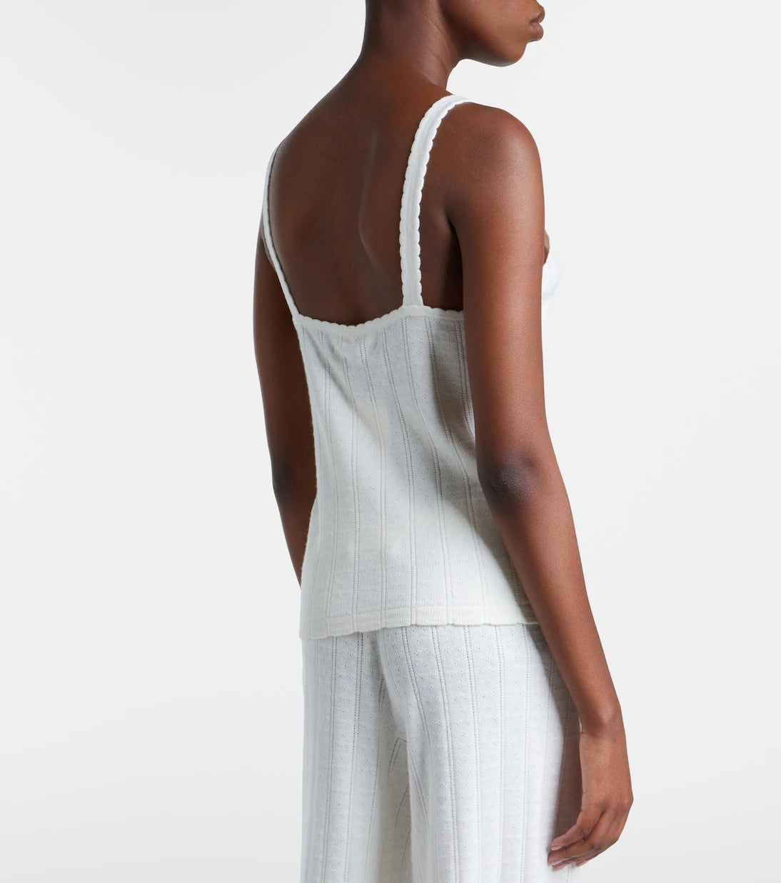 Lisa Yang - Suni cotton and cashmere tank top