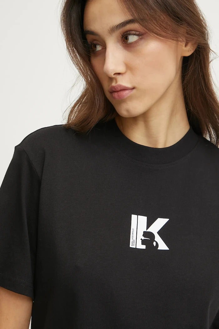 Karl Lagerfeld Jeans kadın pamuklu tişört