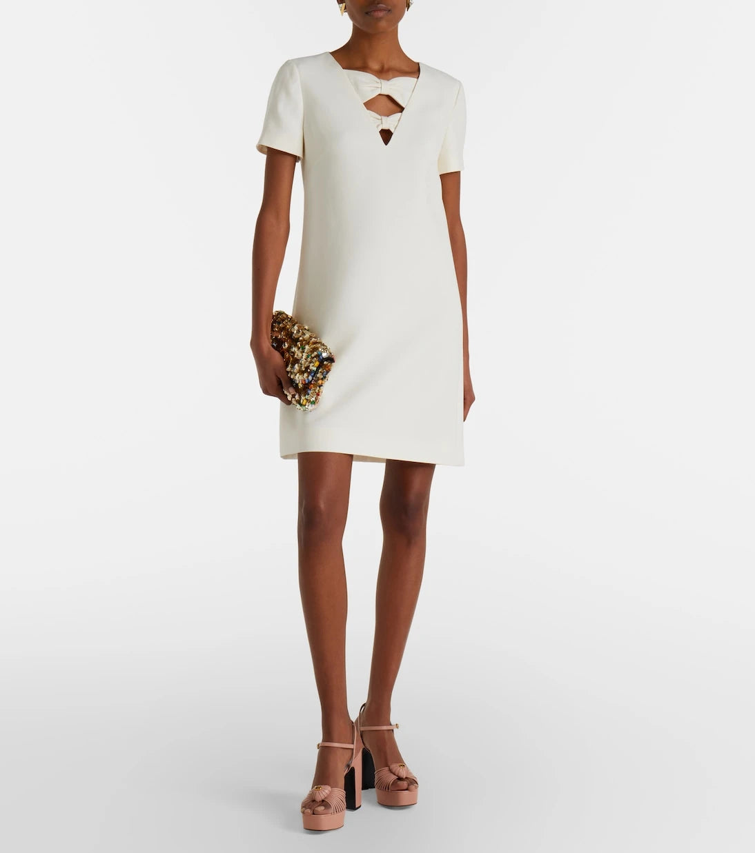 Valentino Garavani - Cœur Royal 115 leather platform sandals