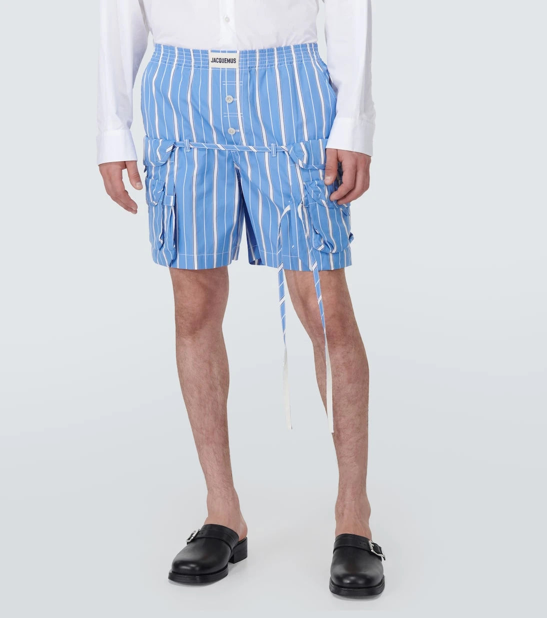 Jacquemus - شورت Trivela من القطن المخطط