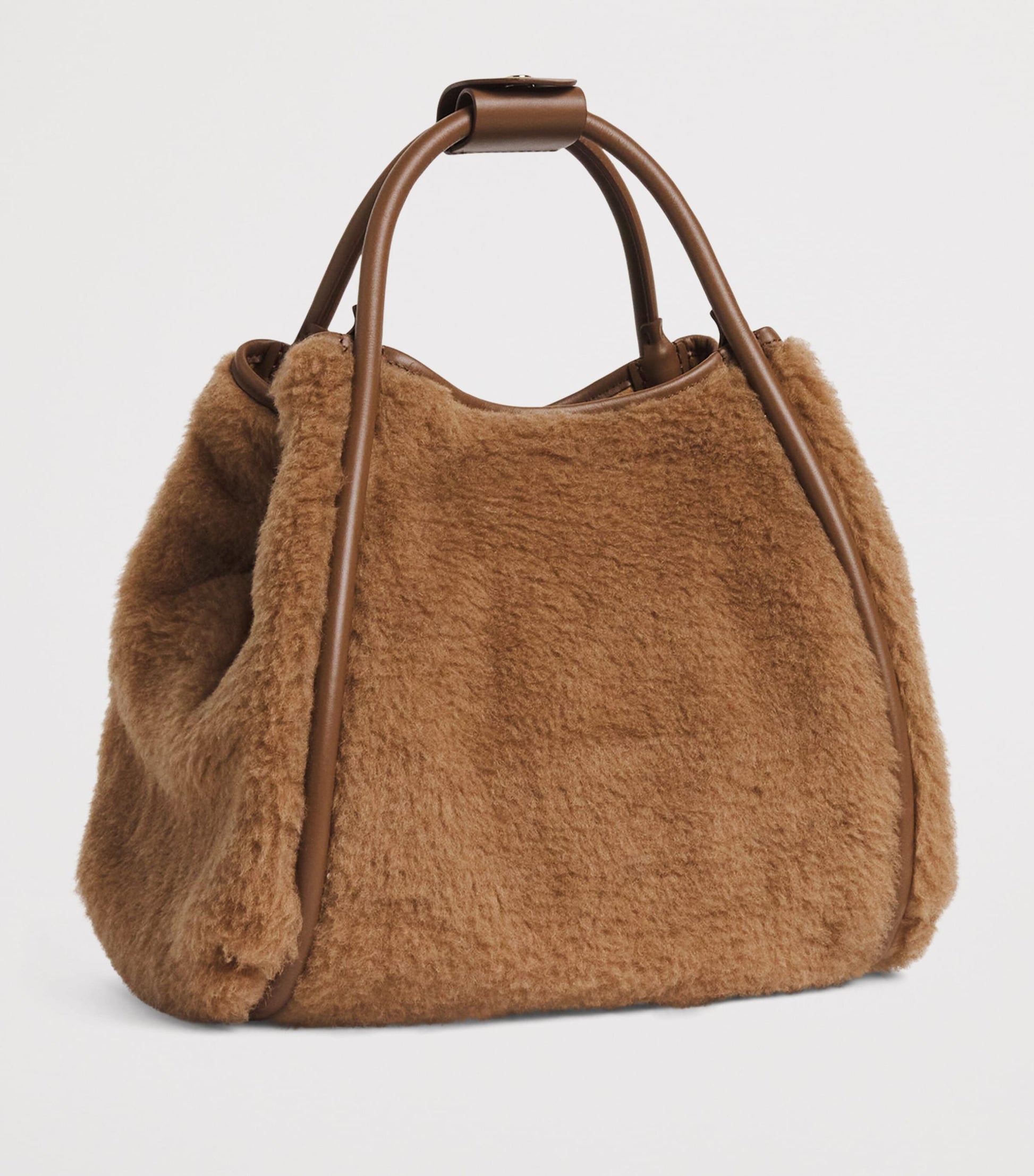 Max Mara Beige Small Teddy Marine Top-Handle Bag