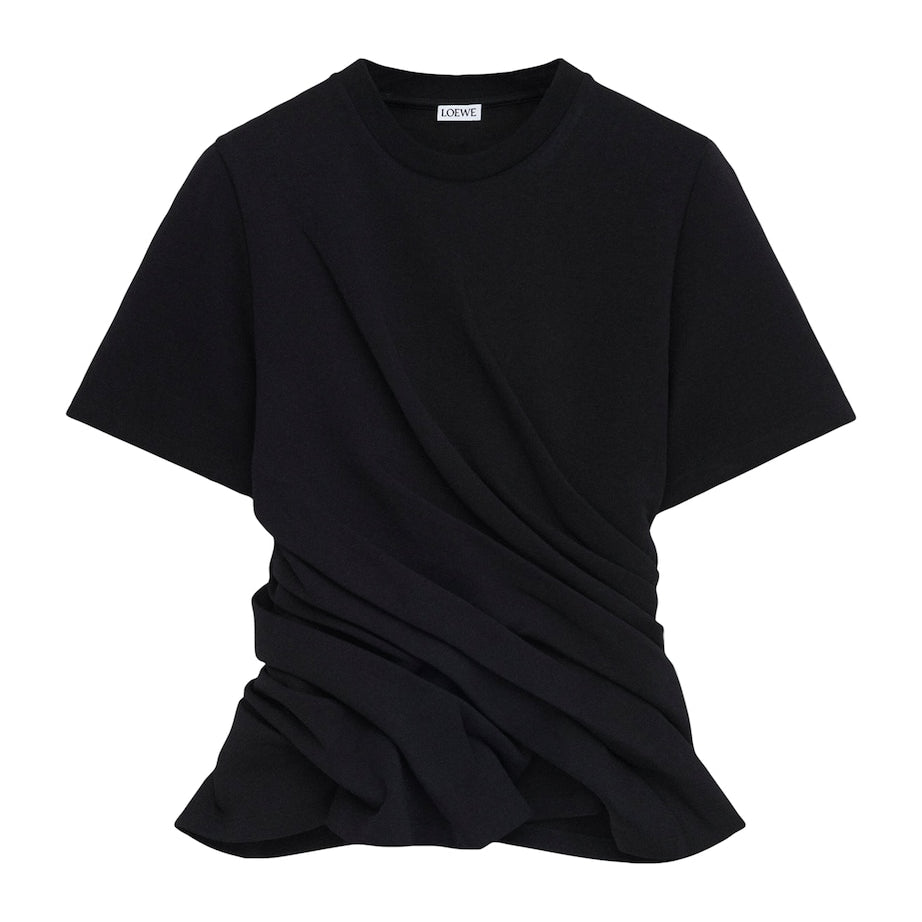 LOEWE Black Twist-Detail T-Shirt