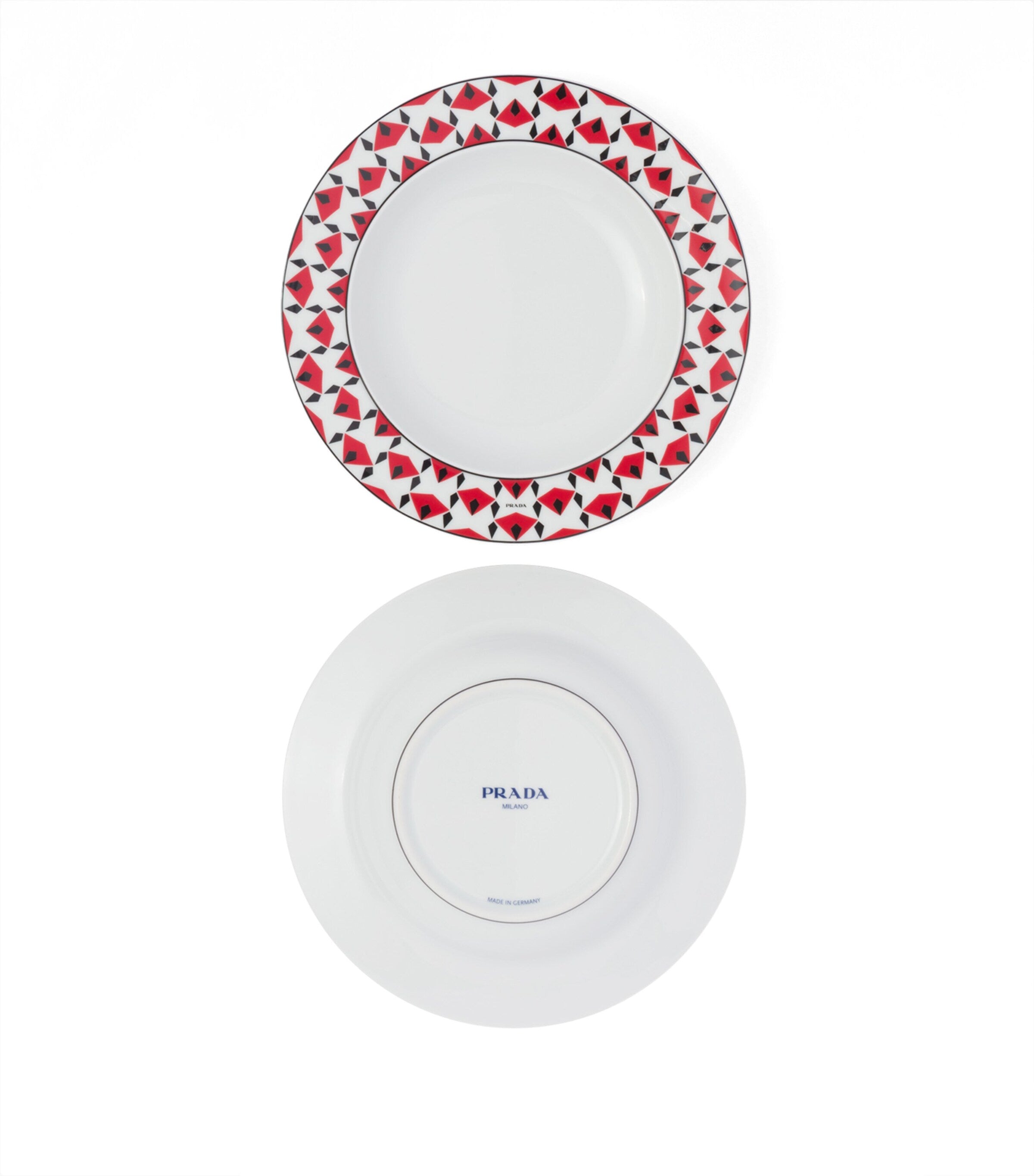 Set of 2 Porcelain Vienna Soup Plates (22cm)