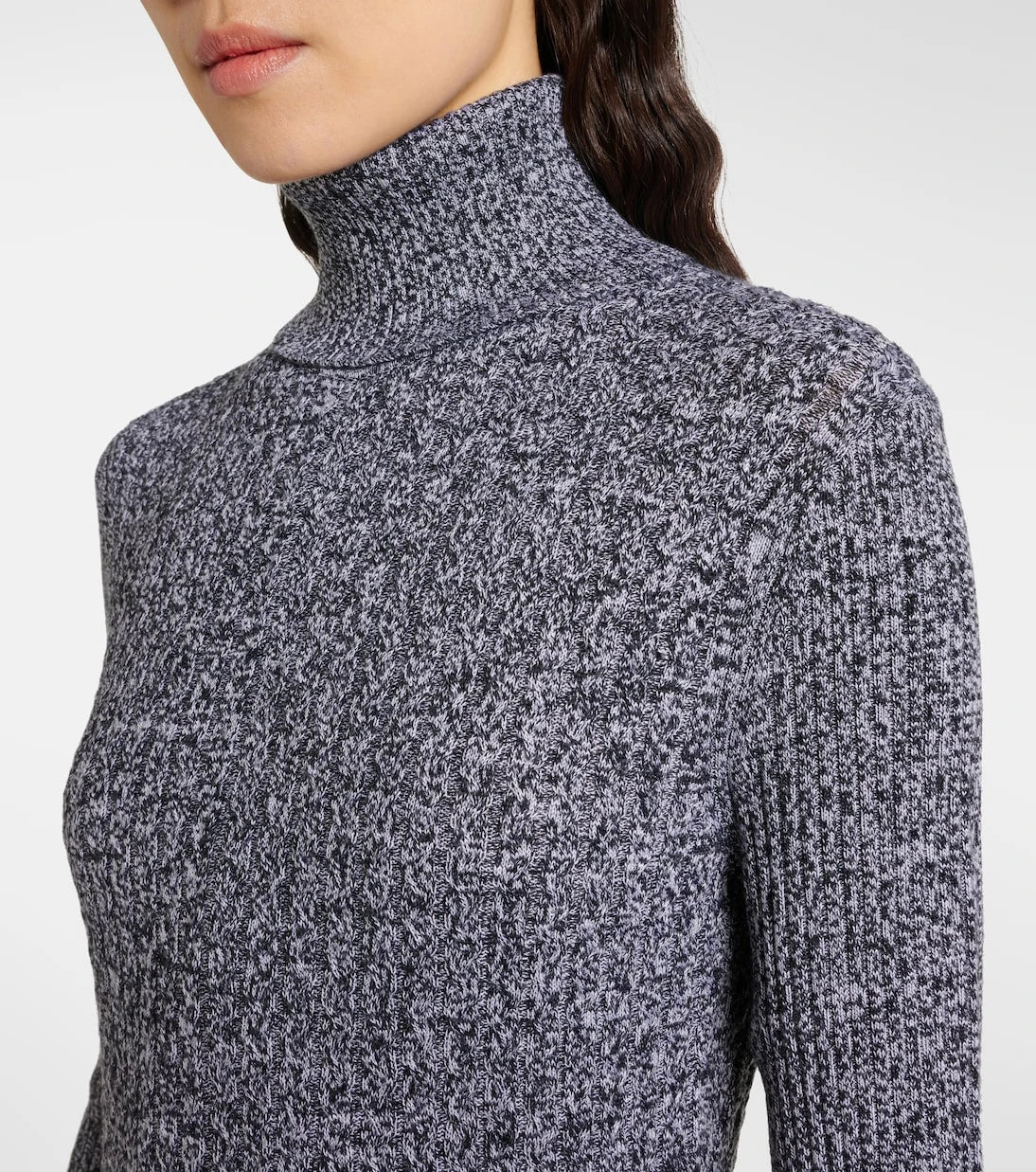 Joseph - Ribbed-knit turtleneck wool and silk dress