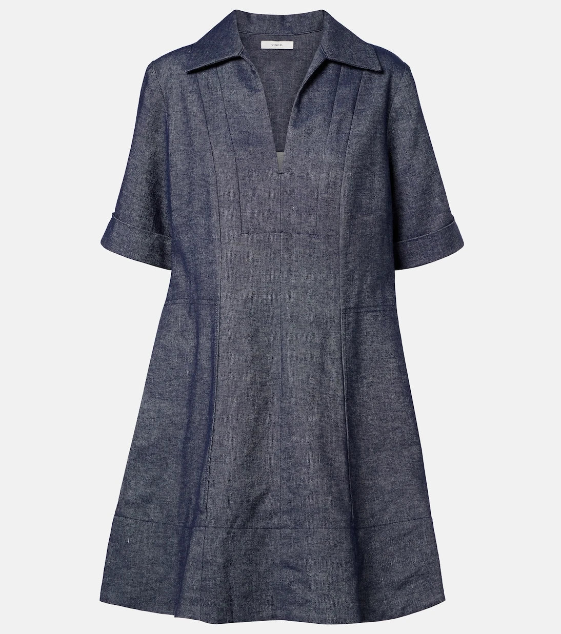 Vince - Cotton and linen chambray minidress