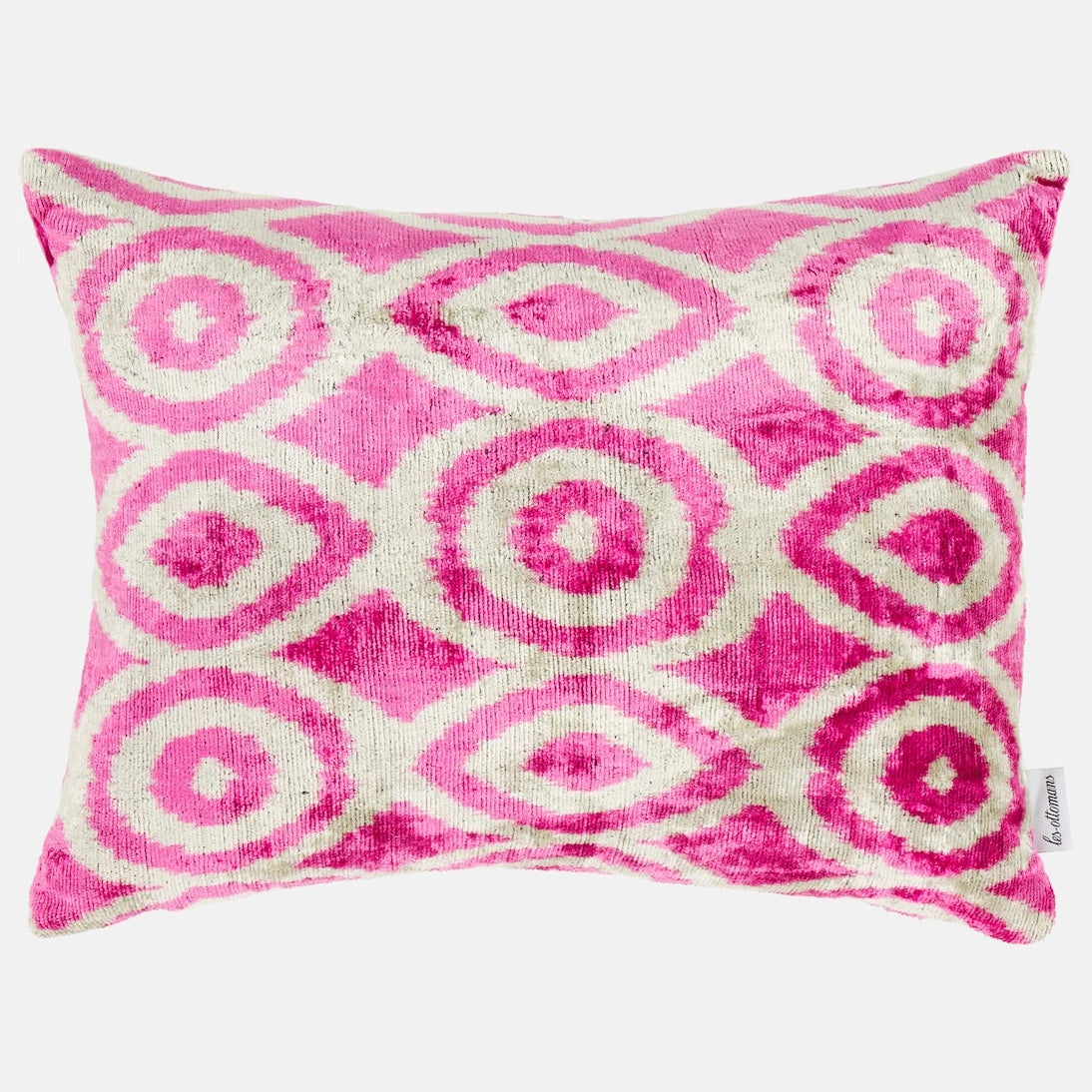 Les-Ottomans - Printed silk and cotton velvet cushion