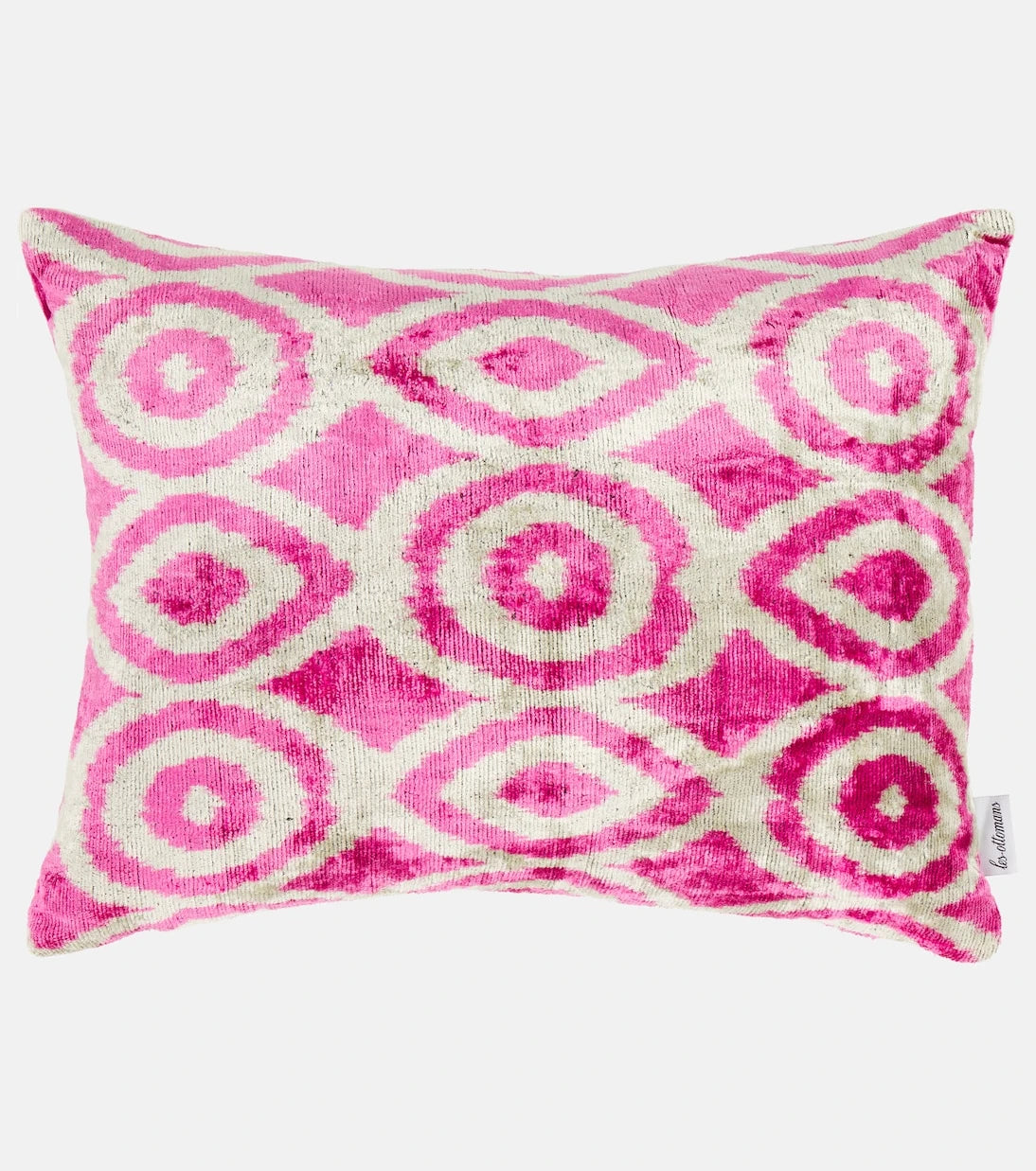 Les-Ottomans - Printed silk and cotton velvet cushion