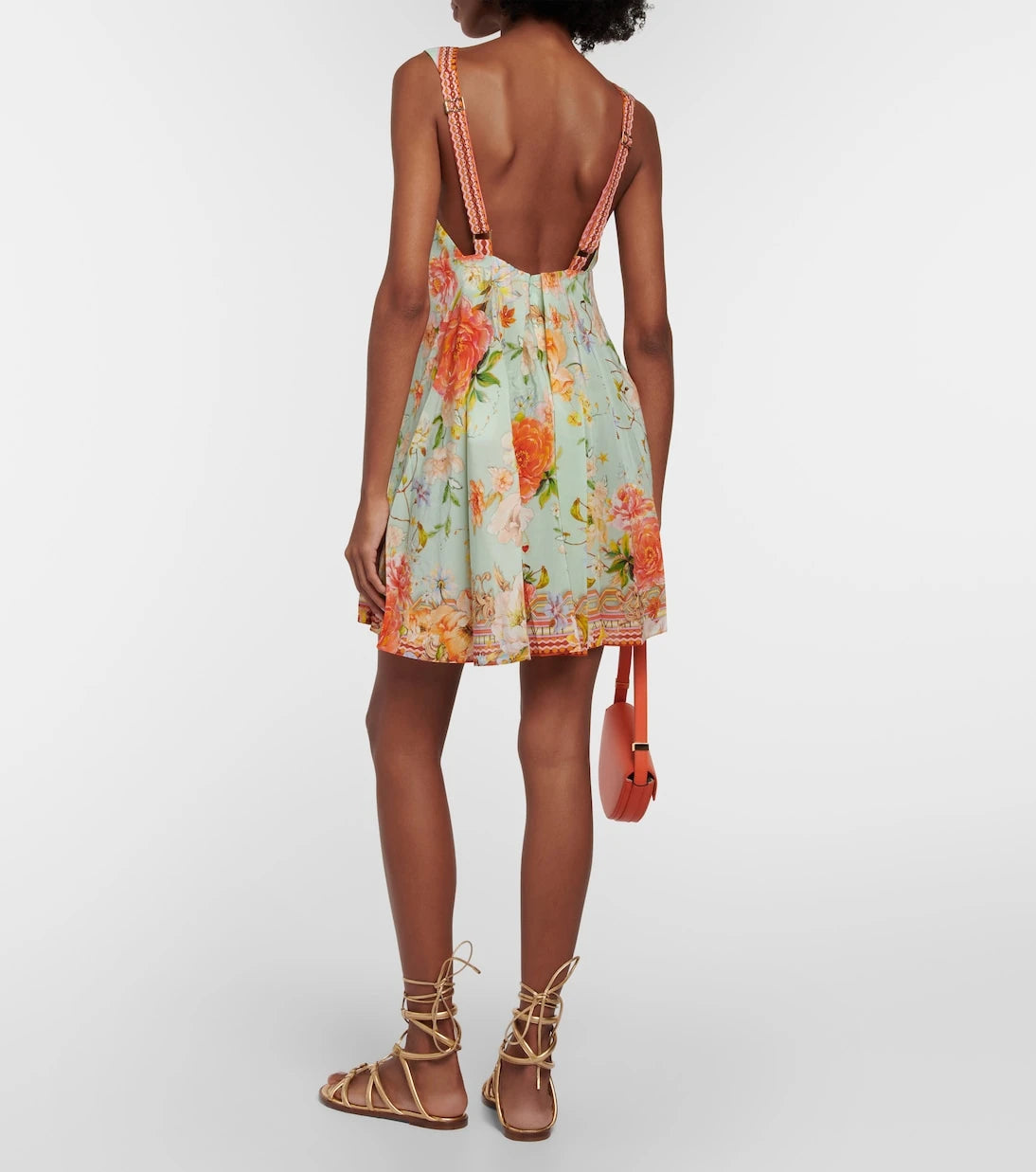 Camilla - Embellished silk minidress