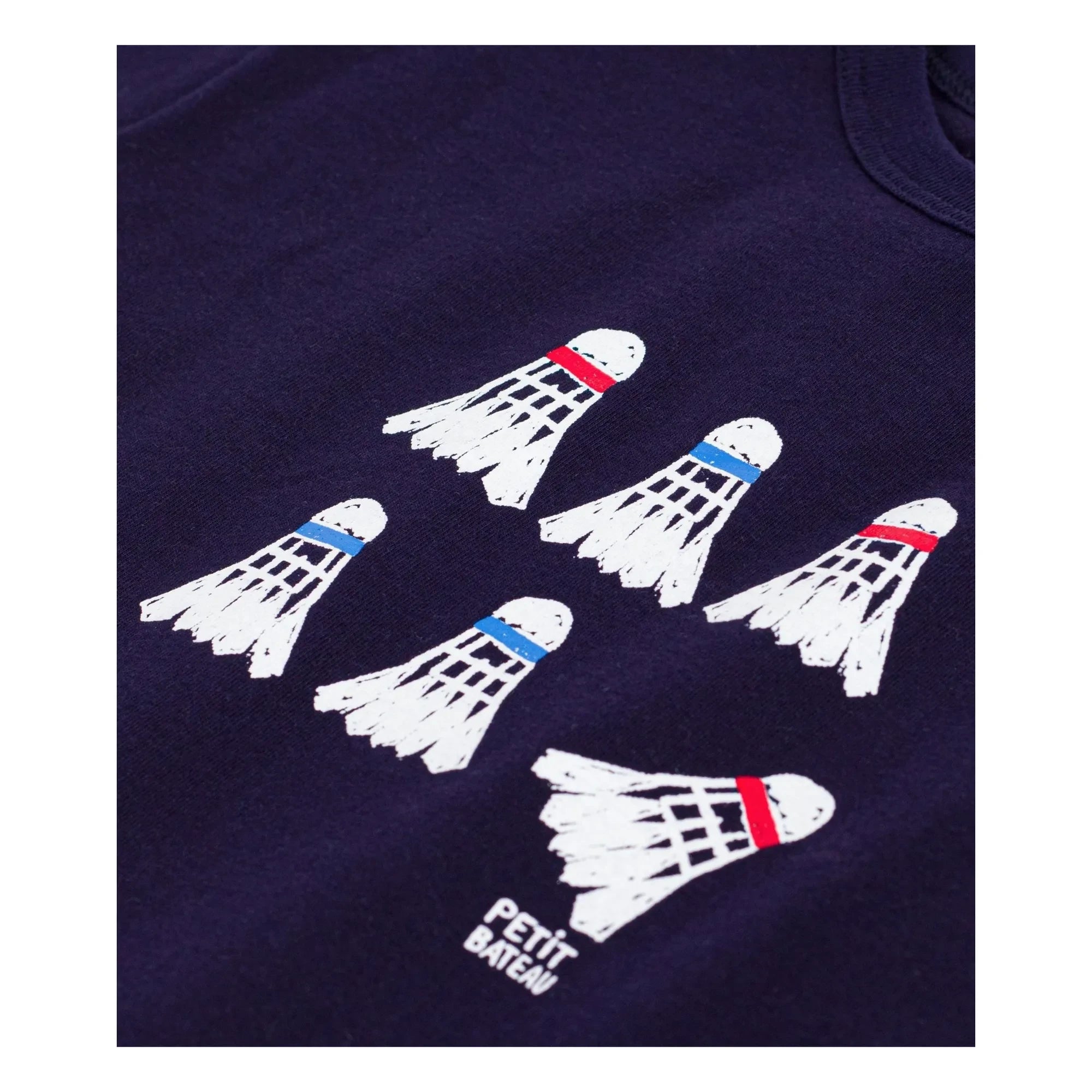 Petit Bateau - Badminton Organic Cotton Loose T-Shirt | Navy blue