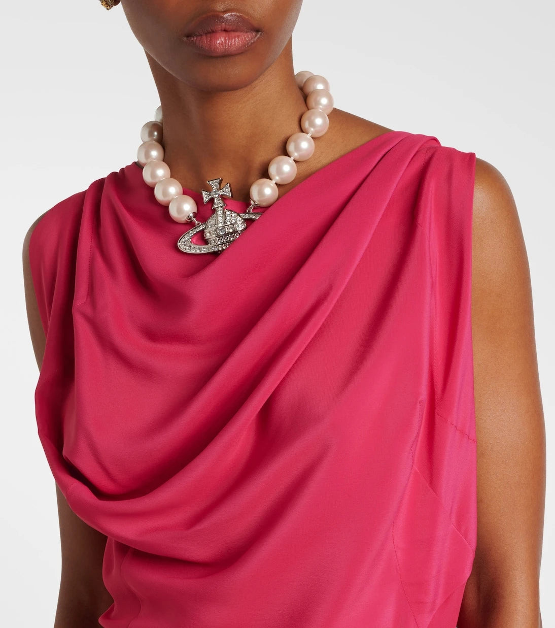 Vivienne Westwood - Fond draped midi dress