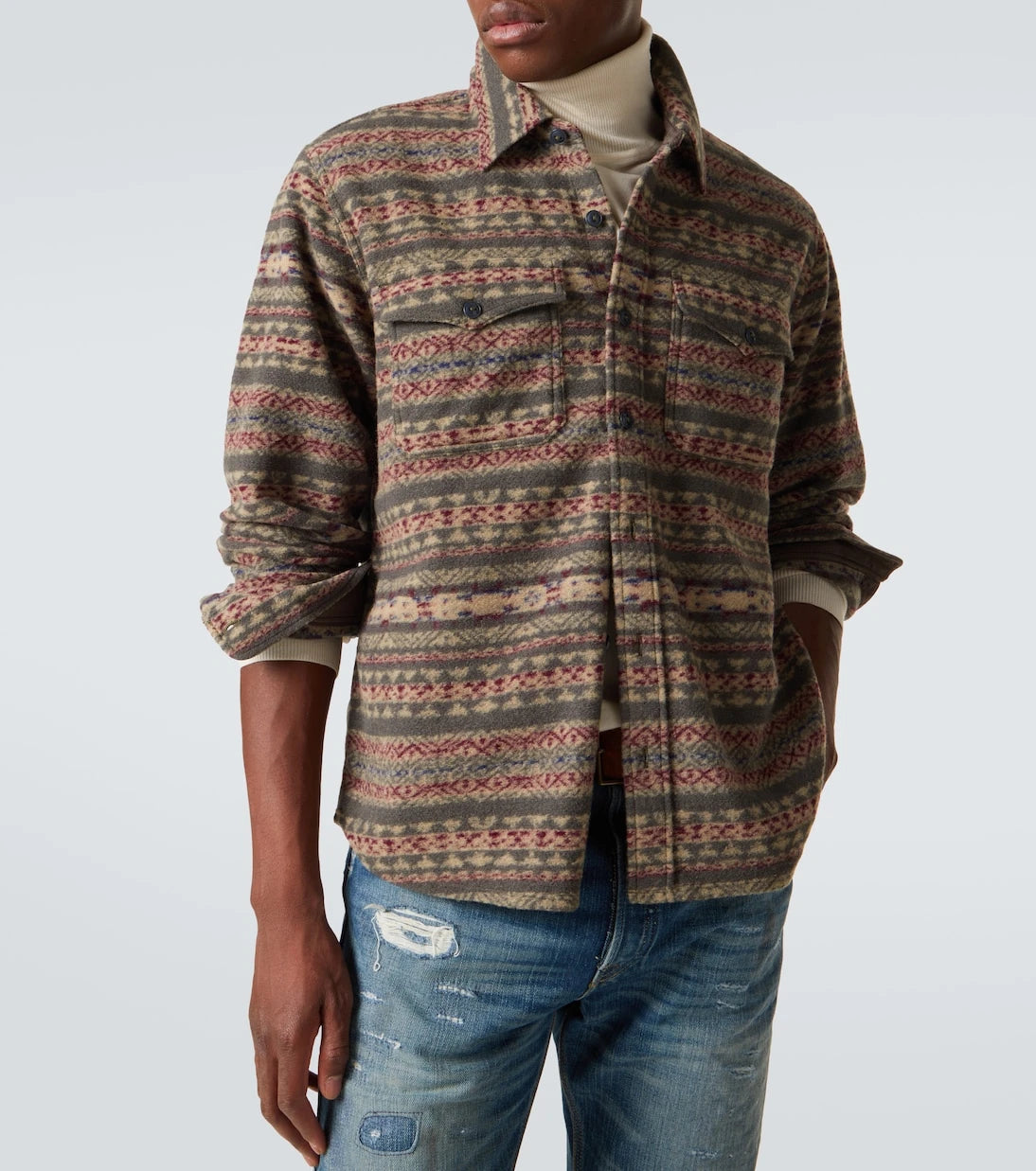 RRL - Hector wool-blend overshirt