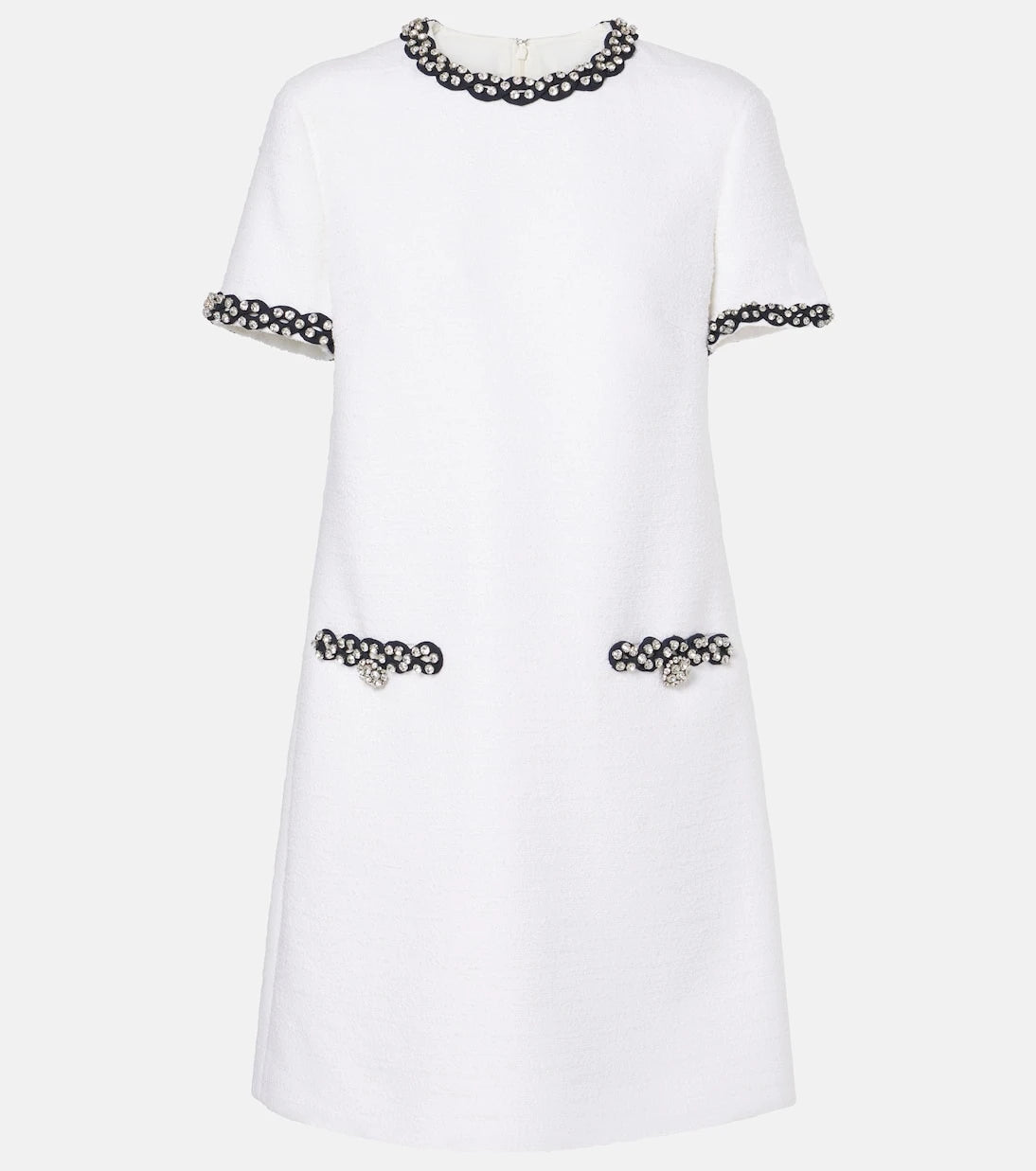 فالنتينو - فستان قصير من التويد المزين