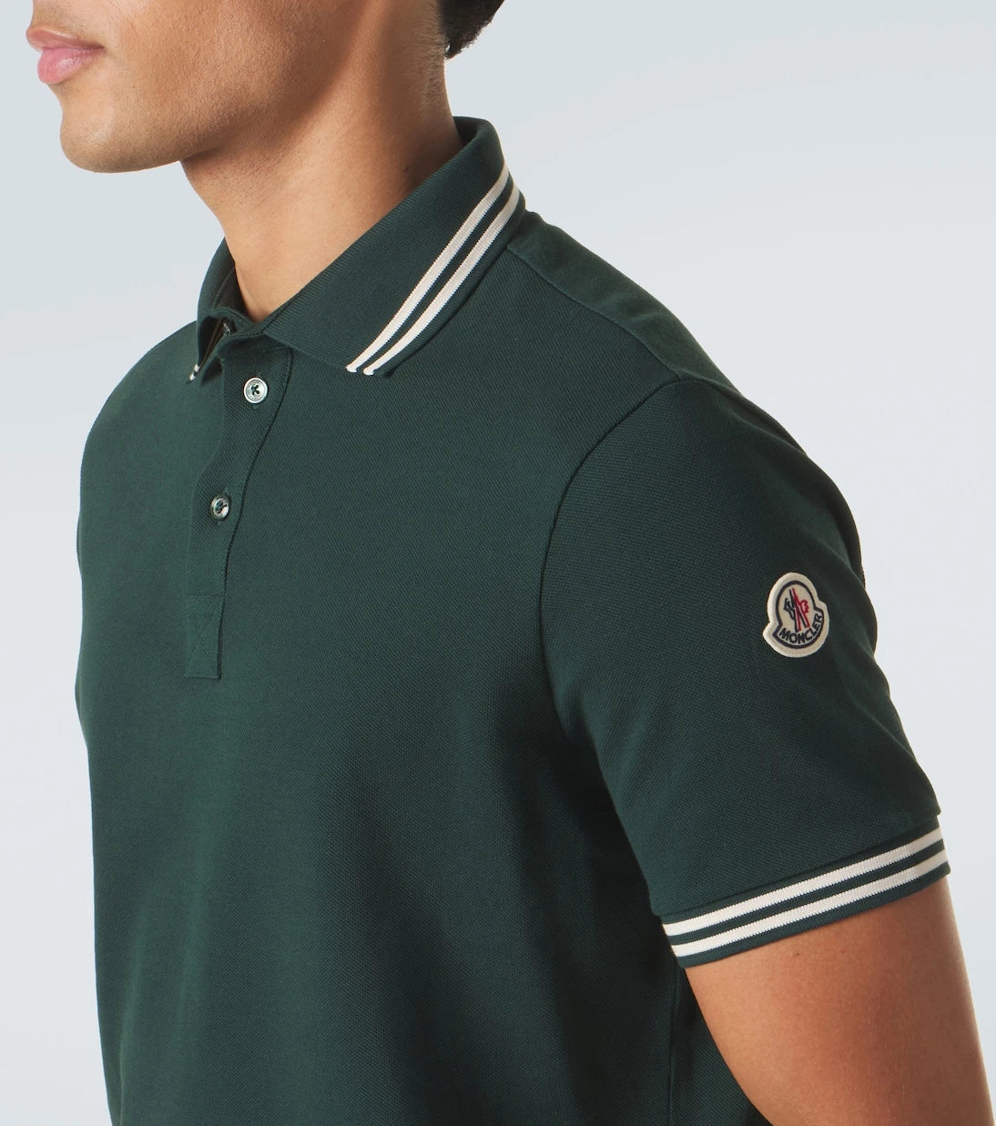 Moncler - Cotton piqué polo shirt