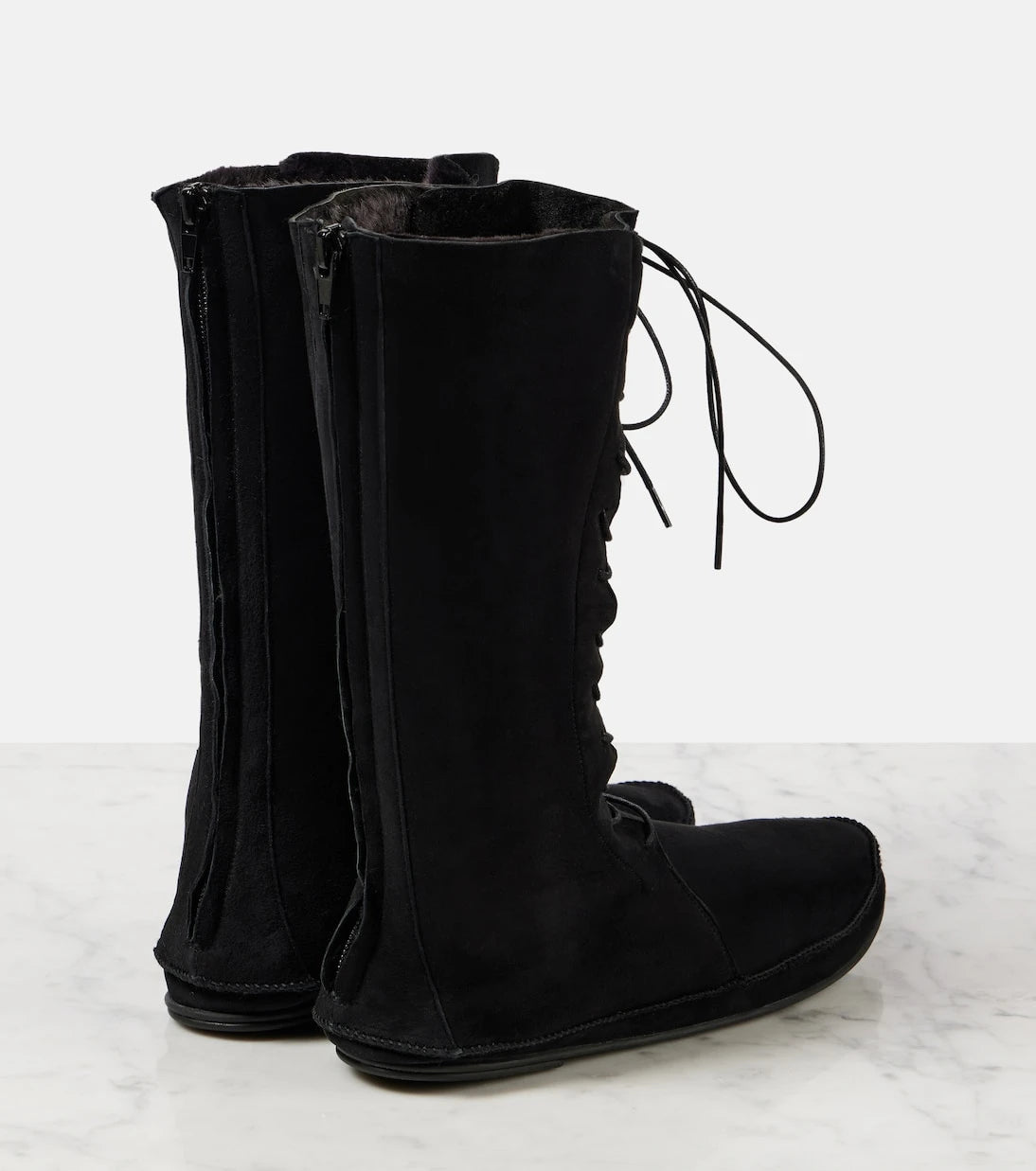 The Row - Tyler suede lace-up boots