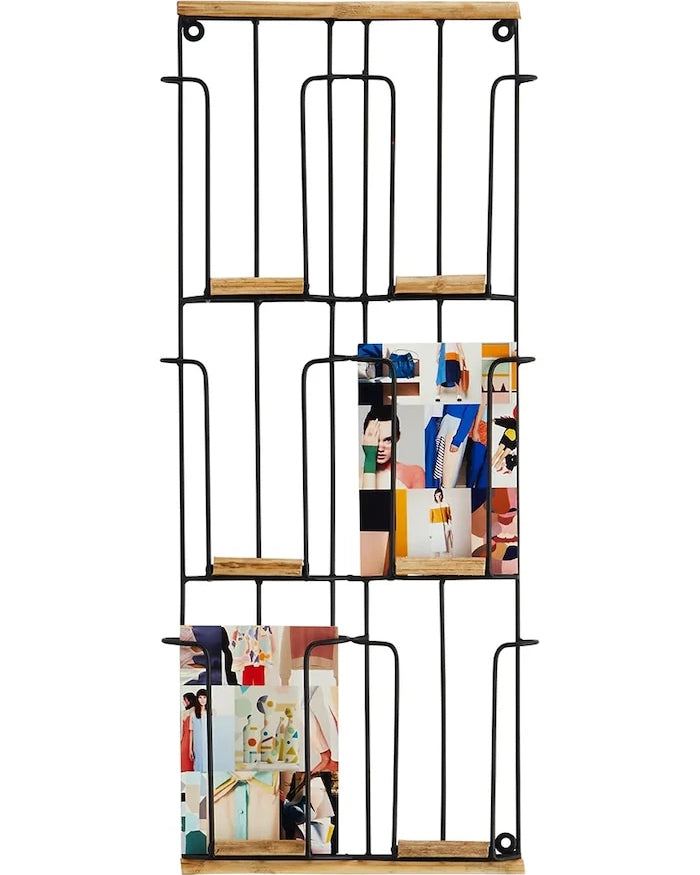 Madam Stoltz Duvarlık Kartpostal Rafı 24 x 56 cm
