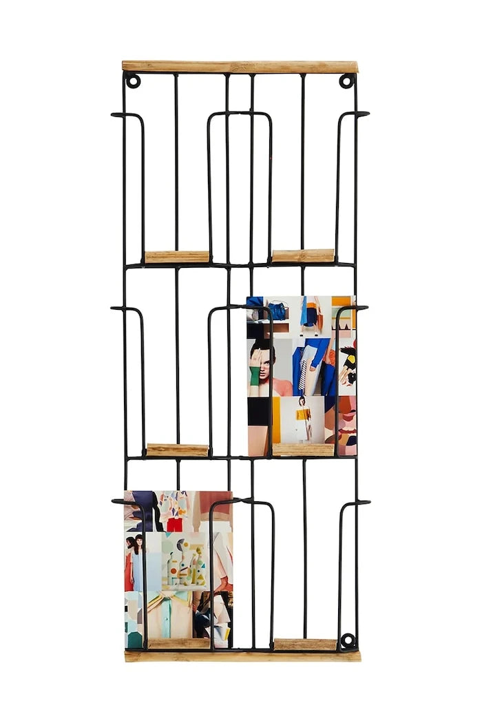 Madam Stoltz Duvarlık Kartpostal Rafı 24 x 56 cm
